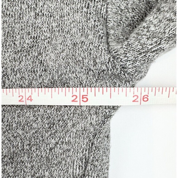 Ann Taylor Loft Gray Boxy Cropped Cozy Oversized Knit Mock Neck Sweater, Medium - Picture 8 of 8